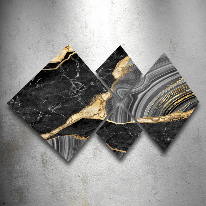 Wallity Conjunto de 4 Cuadros Decorativos en MDF Multicolor